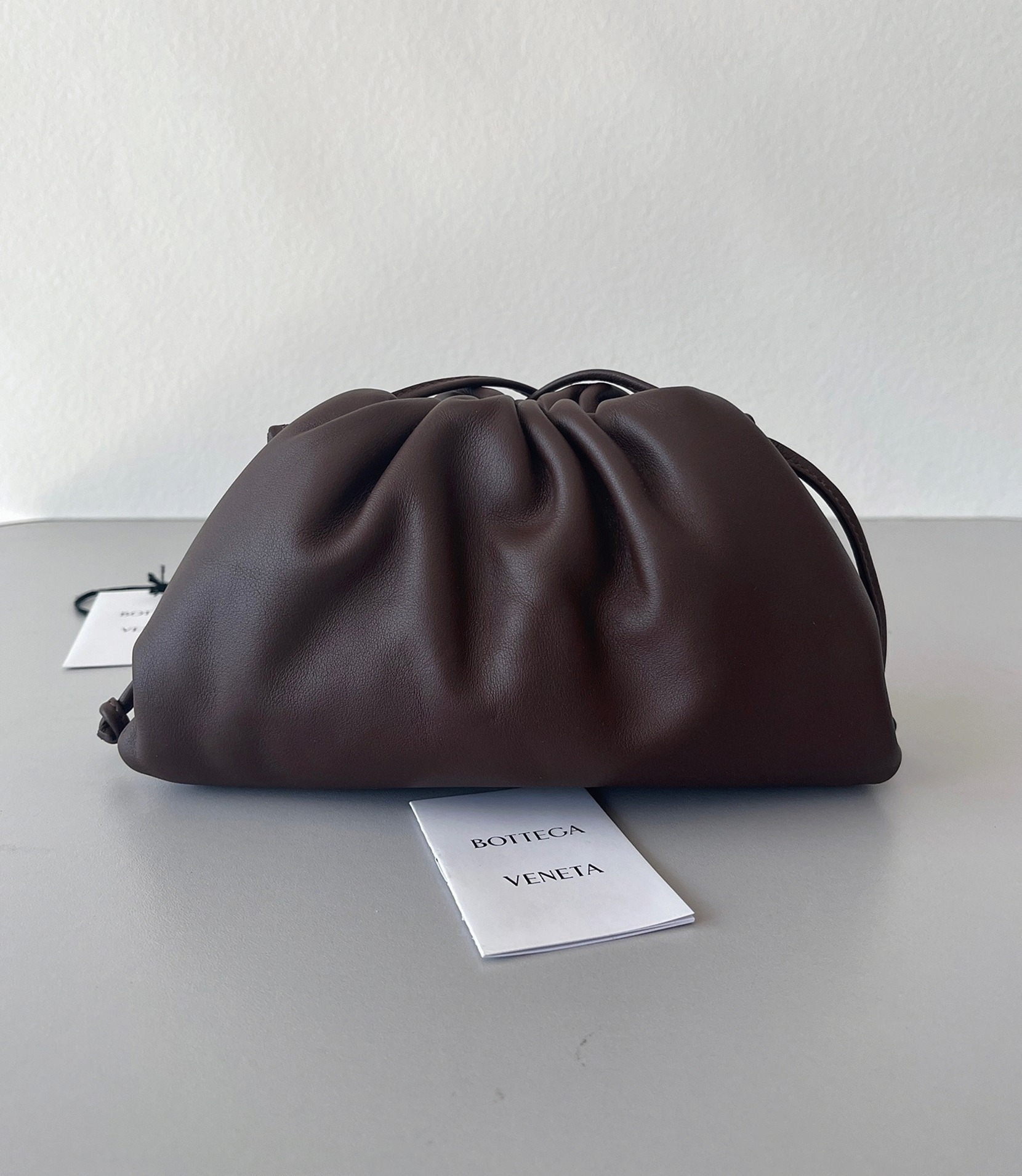 Imitation B0tt*ga Ven*ta Mini Pouch with Strap Grape