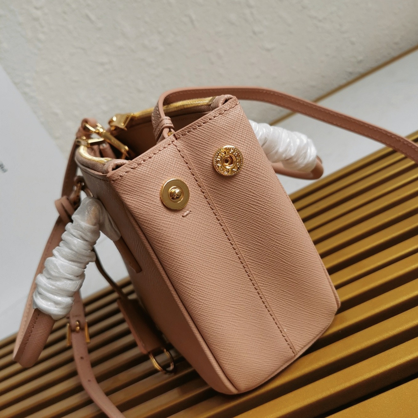 Powder Pink Pra*a Mini Galleria Bag Knock Off
