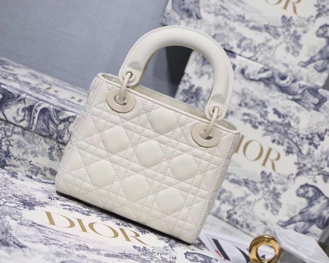 D10r Lady D10r Mini Chain Bag Fake in White