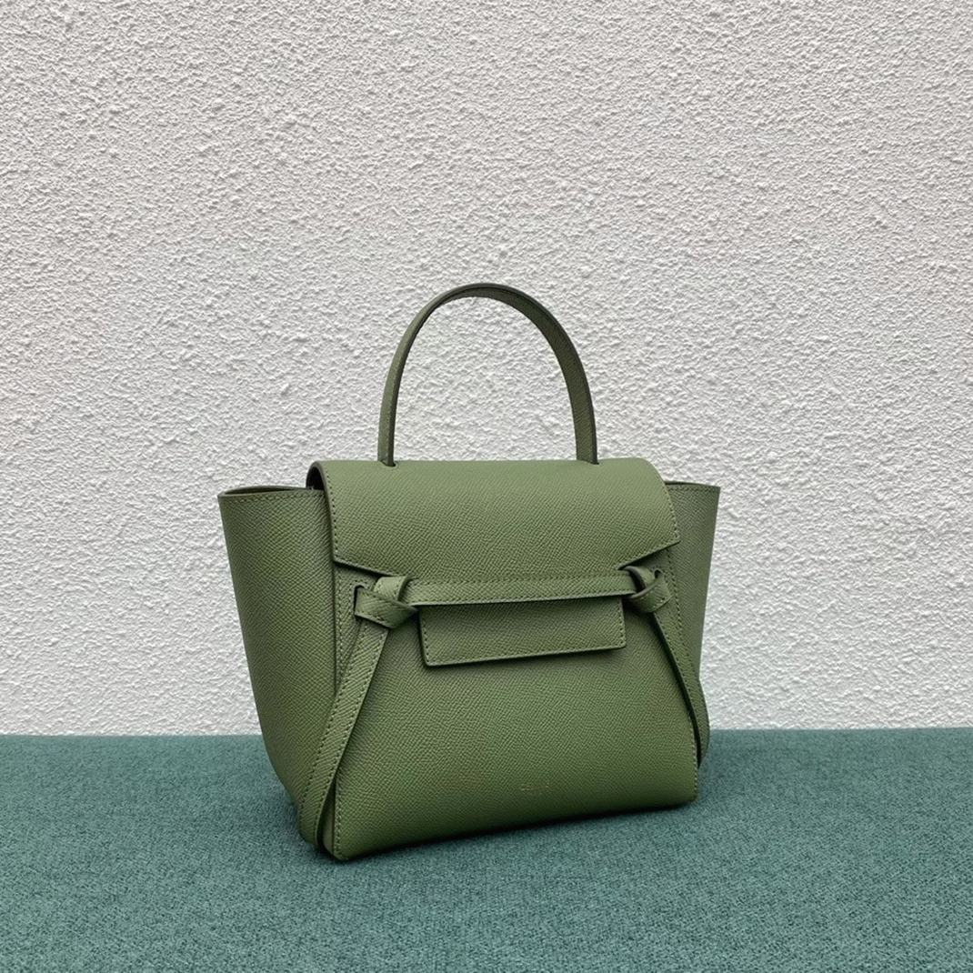 Ce1i*e Belt Nano Bag Knockoff in Light Khaki