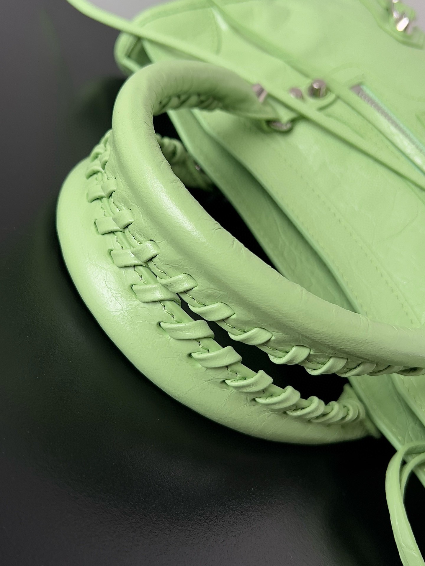 Knockoff Ba1en*iaga Le City Small Bag Green Arena Lambskin