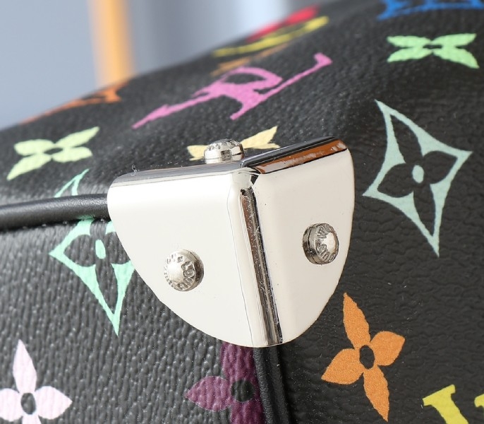 LV X TM Multicolored Speedy Bandouliere 30 In Black