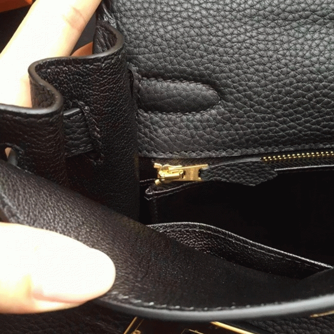 Black Clemence Copy H**me5 Kelly Retourne 28cm Luxe Handbag
