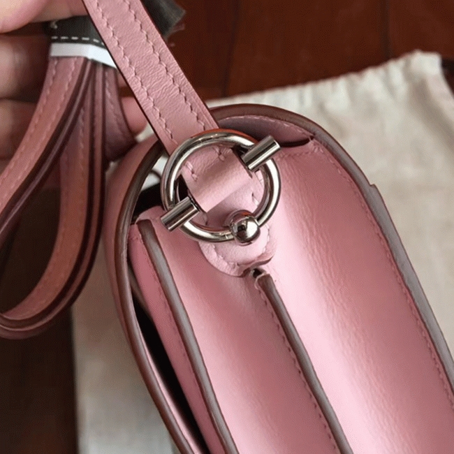 Rose dragee replica H**me5 Mini Sac Roulis handbag