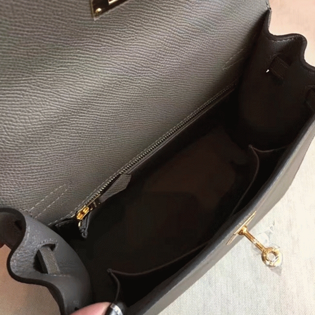 Etoupe Epsom Replica H**me5 Kelly 25cm Sellier Refined Bag