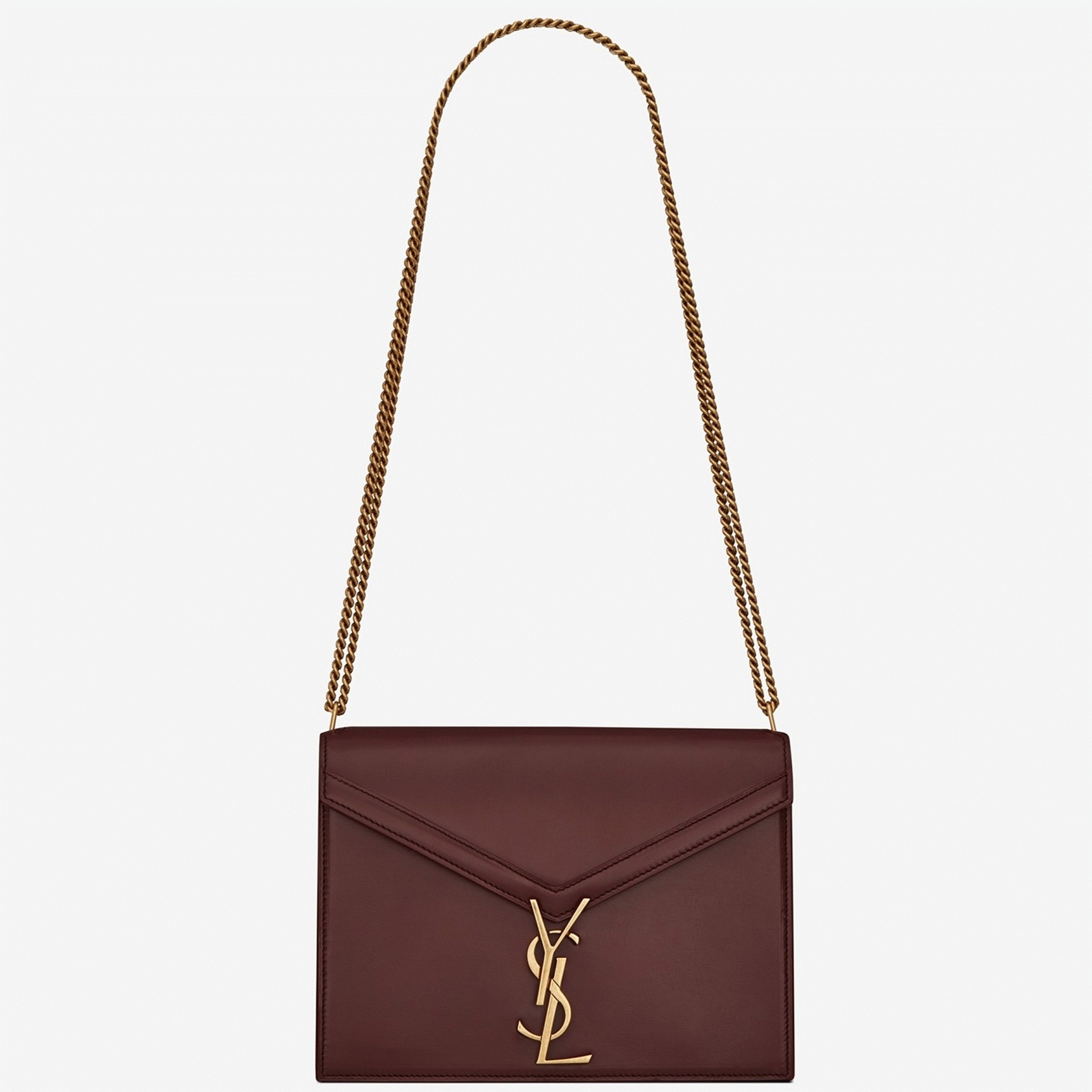 Fake Sa1nt Lau*nt Cassandra Medium Chain Bag Bordeaux