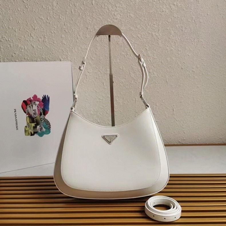 White Pra*a Cleo Small Bag Best Replica