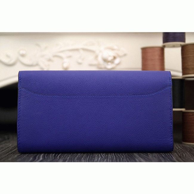 Electric blue replica H**me5 Constance wallet