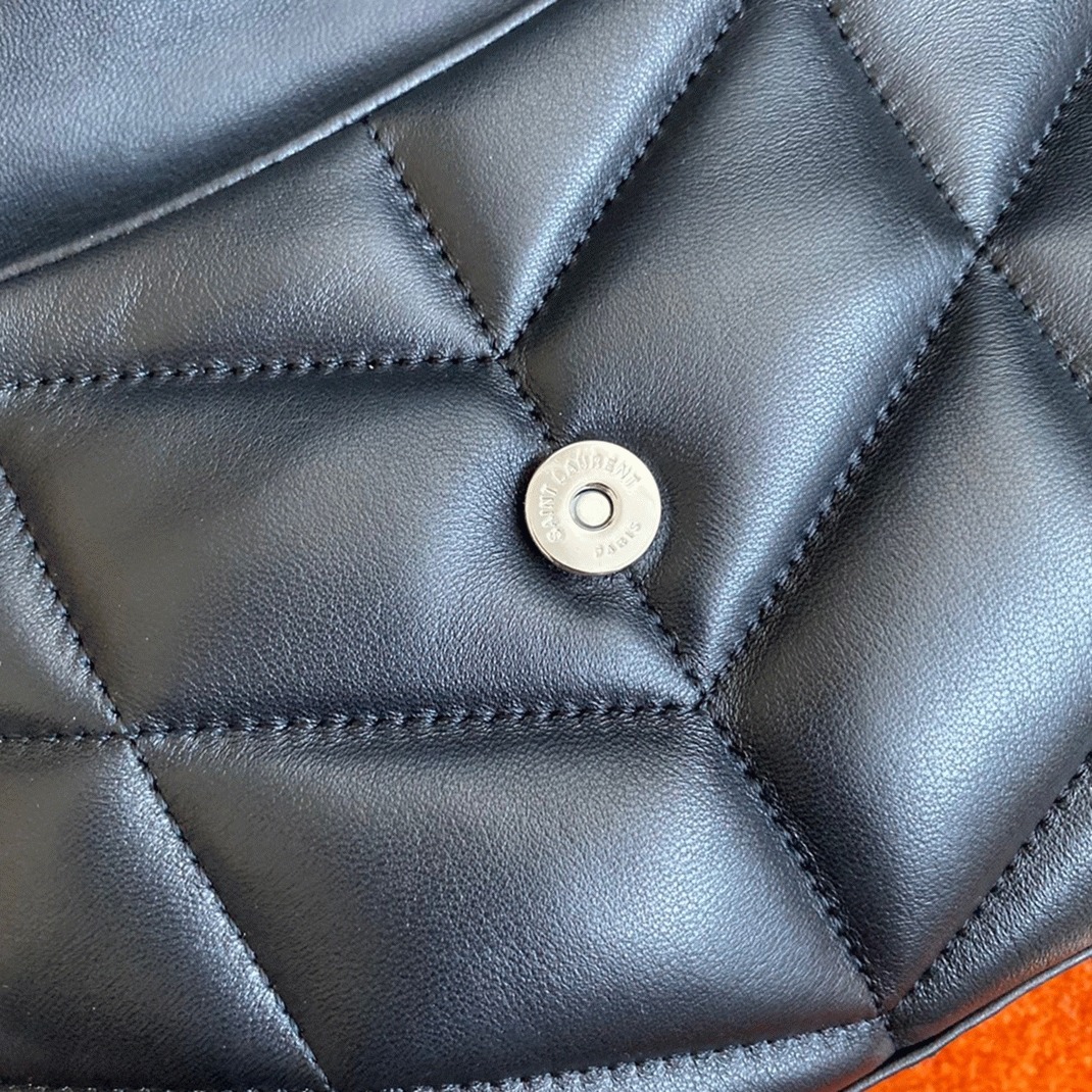 Replica Sa1nt Lau*nt Puffer Toy Bag Noir Quilted Lambskin