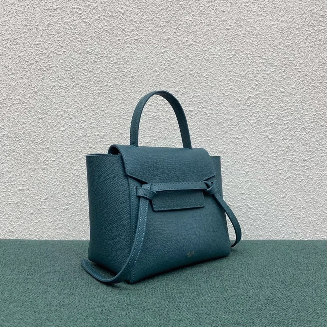 Ce1i*e Belt Nano Bag Imitation in Prussian Blue