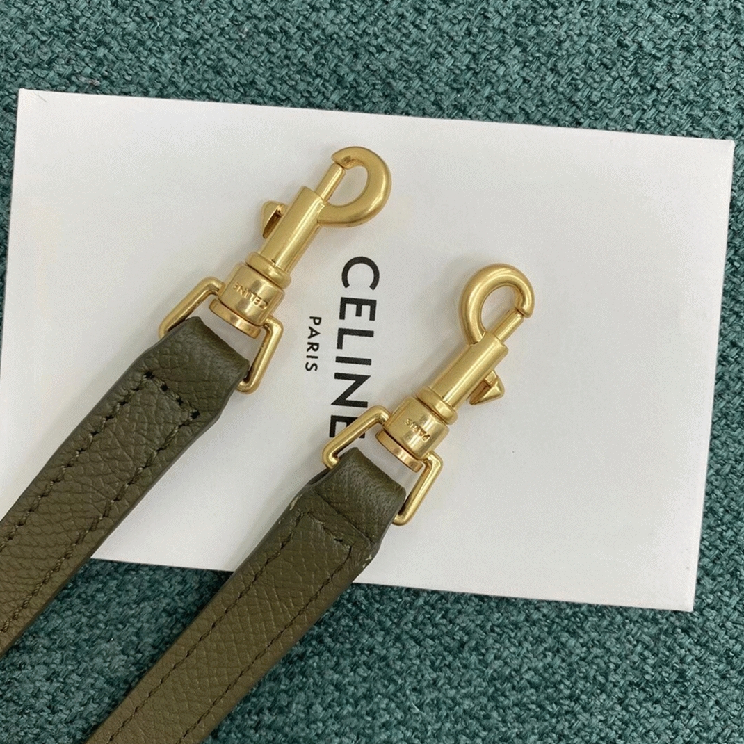 Ce1i*e Belt Nano Bag Fake in Army Green