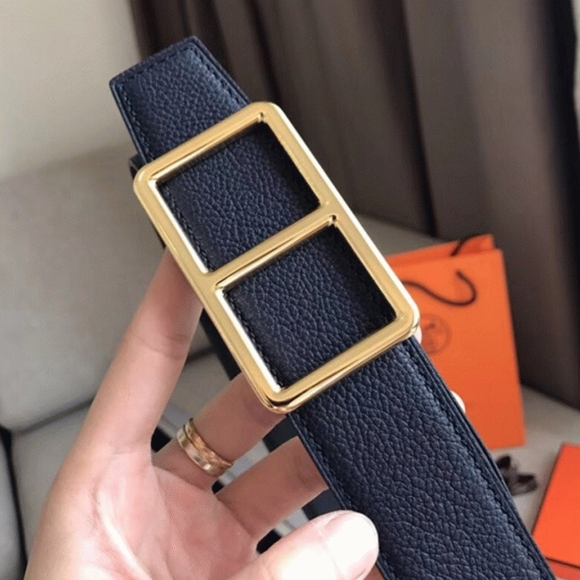 Replica H**me5 Officier belt buckle in navy blue