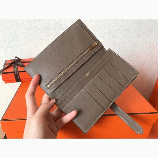 Taupe Epsom Fake H**me5 Bearn Wallet