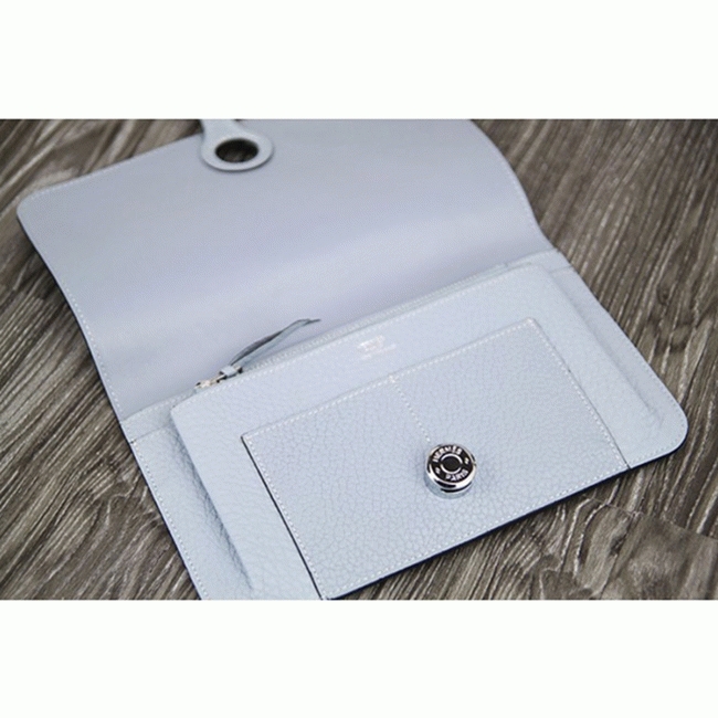 Blue lin best replica H**me5 Dogon combine wallet