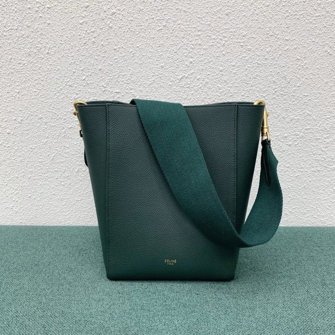Top Quality Fake Ce1i*e Sangle Small Bucket Bag In Amazone Calfskin