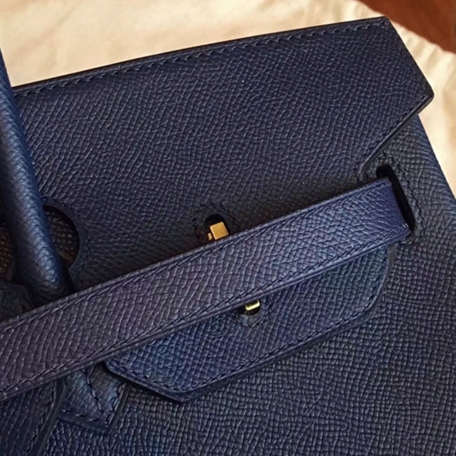 Sapphire Knockoff H**me5 Birkin 35cm Elegant Tote