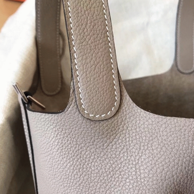 Tourterelle faux designer H**me5 Picotin Lock 18cm handbag