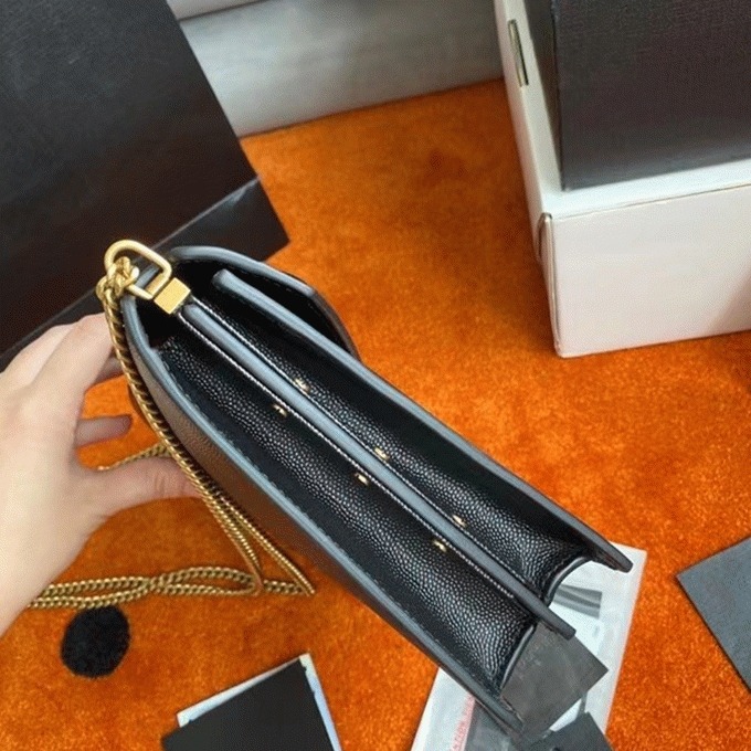 Replica Sa1nt Lau*nt Cassandra Medium Chain Bag Black
