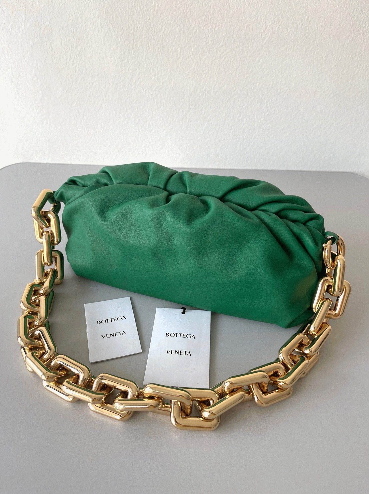 Replica B0tt*ga Ven*ta The Chain Pouch Bag Green
