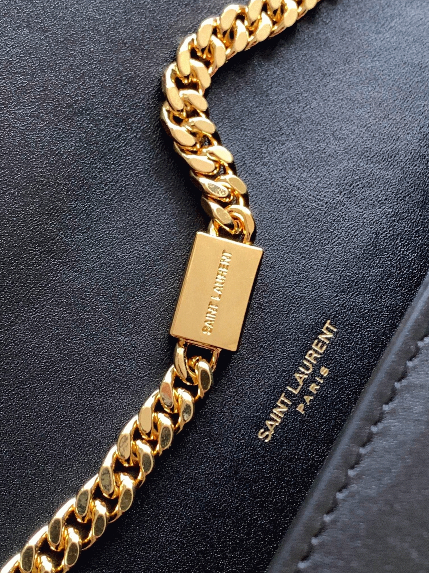 Fake Sa1nt Lau*nt Kate Small Chain Bag Black