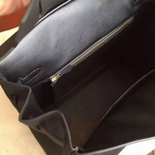 Black Replica H**me5 Birkin 35cm Signature Handbag