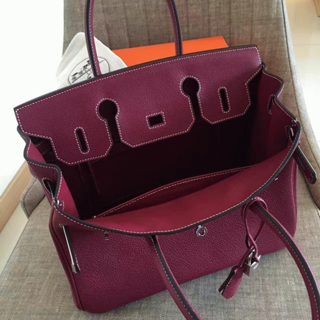 Ruby Color Designer-Inspired H**me5 Birkin 35cm Replica Purse