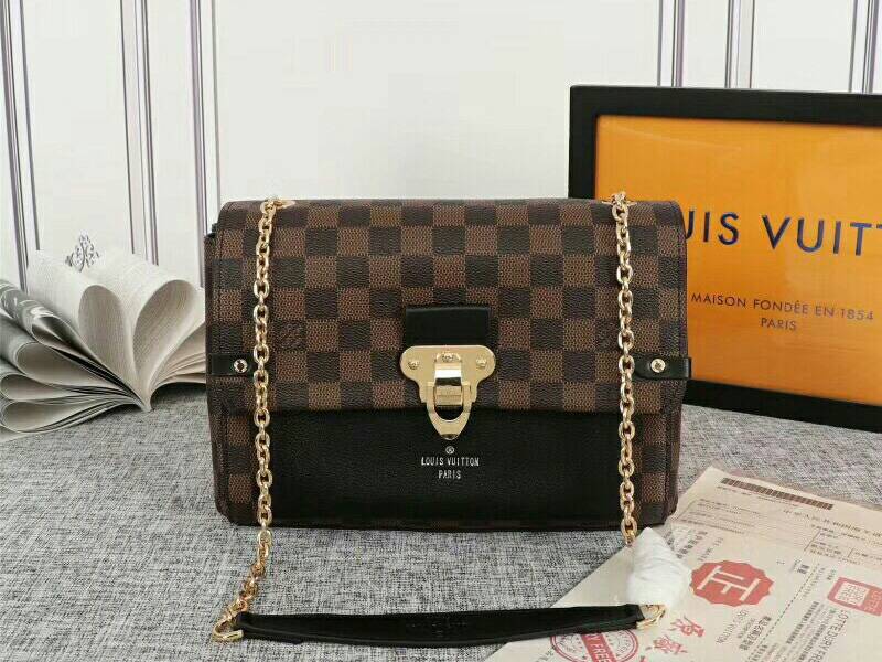 L0vis Vvtt0n Damier Ebene Canvas Vavin PM Bag In Black