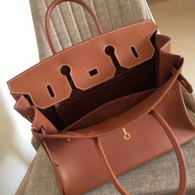 Gold-Tone Replica H**me5 Birkin 35CM Designer-Inspired Tote