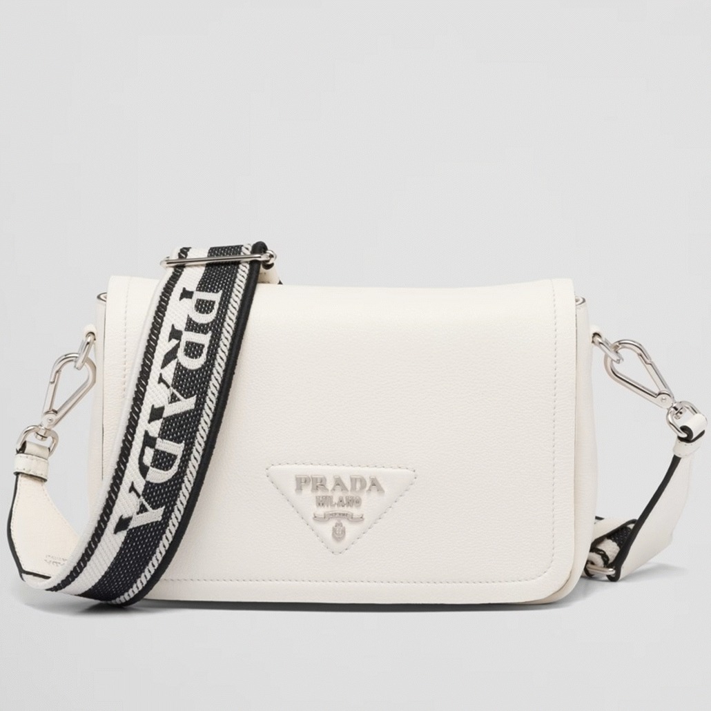Pra*a Flap Shoulder Bag Fake in Cornflower