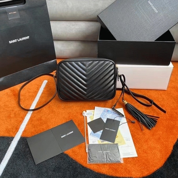 Replica Sa1nt Lau*nt Lou Camera Bag Black