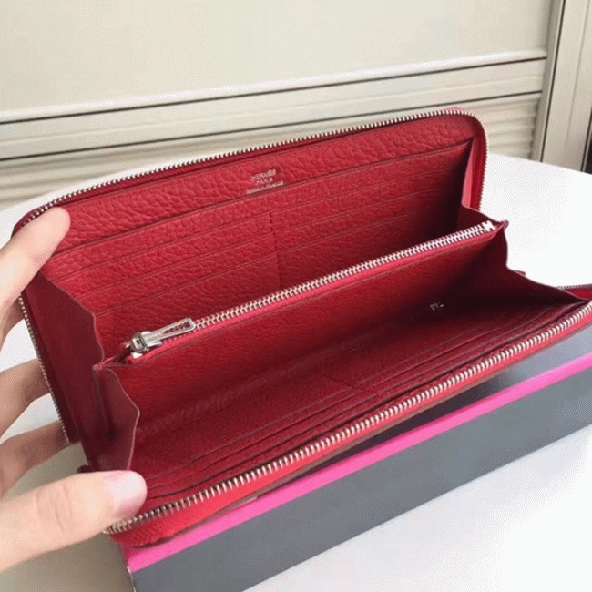 Red Fake H**me5 Wallet Azap Zipped