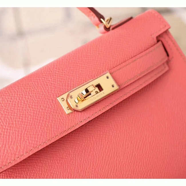 Flamingo Epsom Imitation Budget H**me5 Kelly 20cm Purse