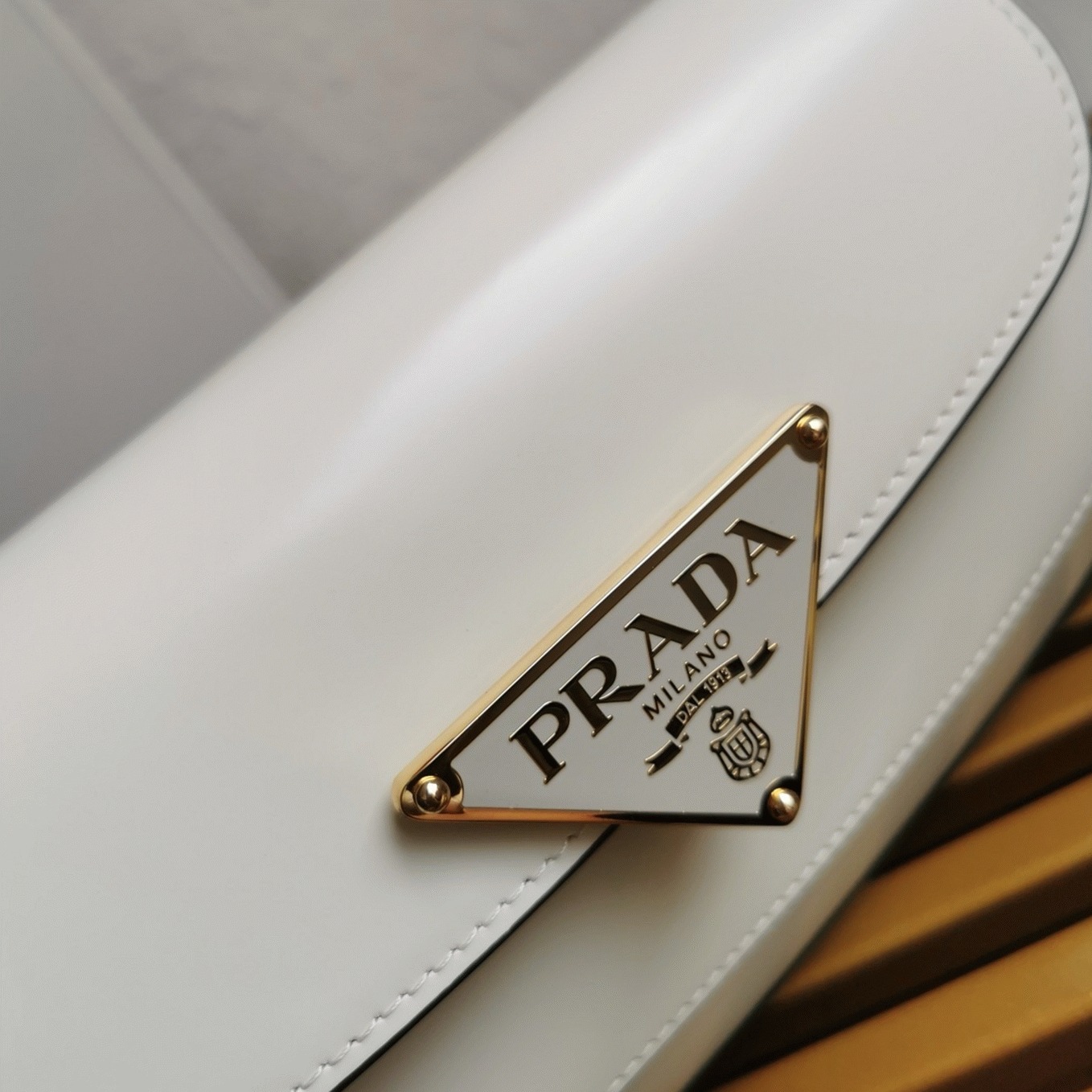 Pra*a Shoulder Bag Knockoff in White