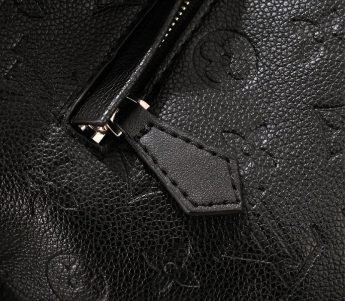 L0vis Vvtt0n Monogram Empreinte Leather Montsouris PM Backpack In Black