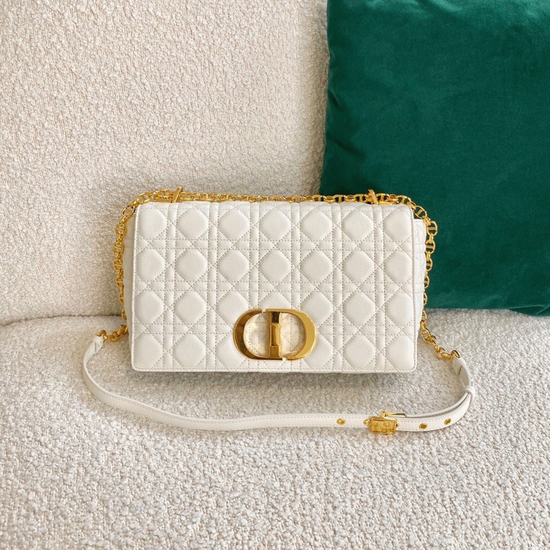 D10r Caro Large Bag Replica in White