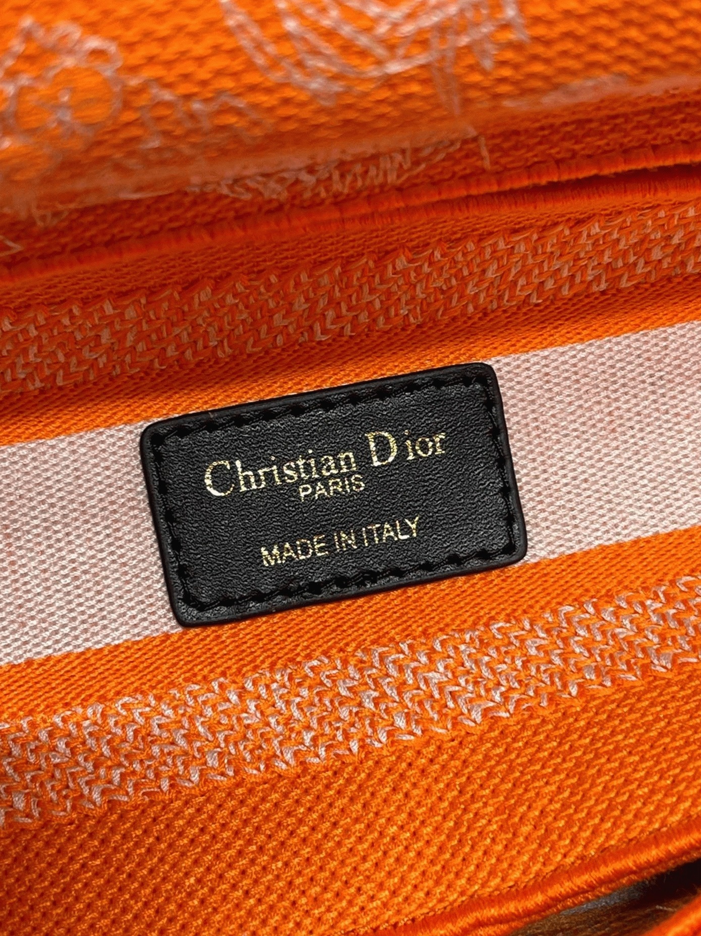 D10r Lady D-Lite Medium Bag Fake in Fluorescent Orange Toile de Jouy Reverse Embroidery