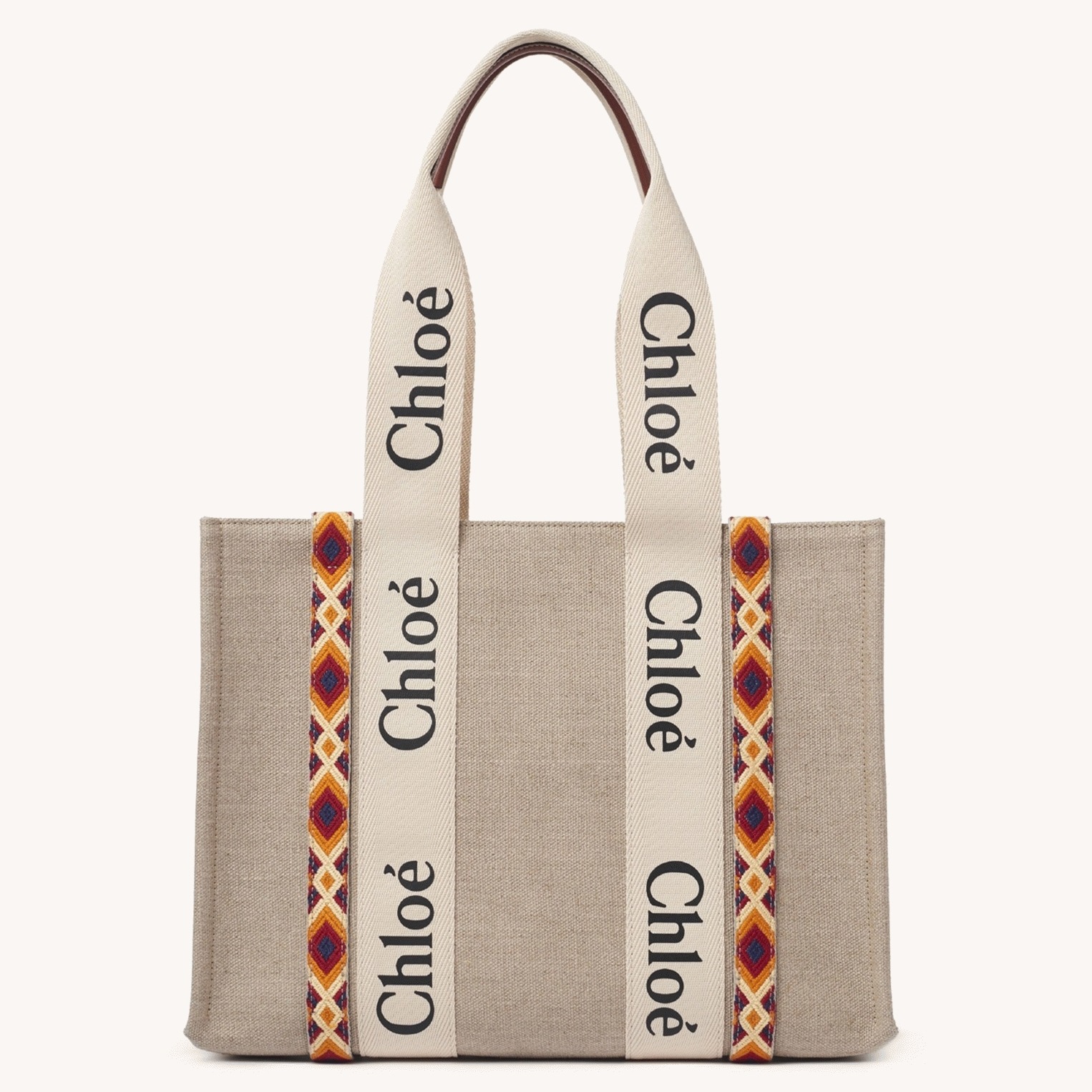 top quality replica Ch10e medium woody tote bag with hand-embroidered