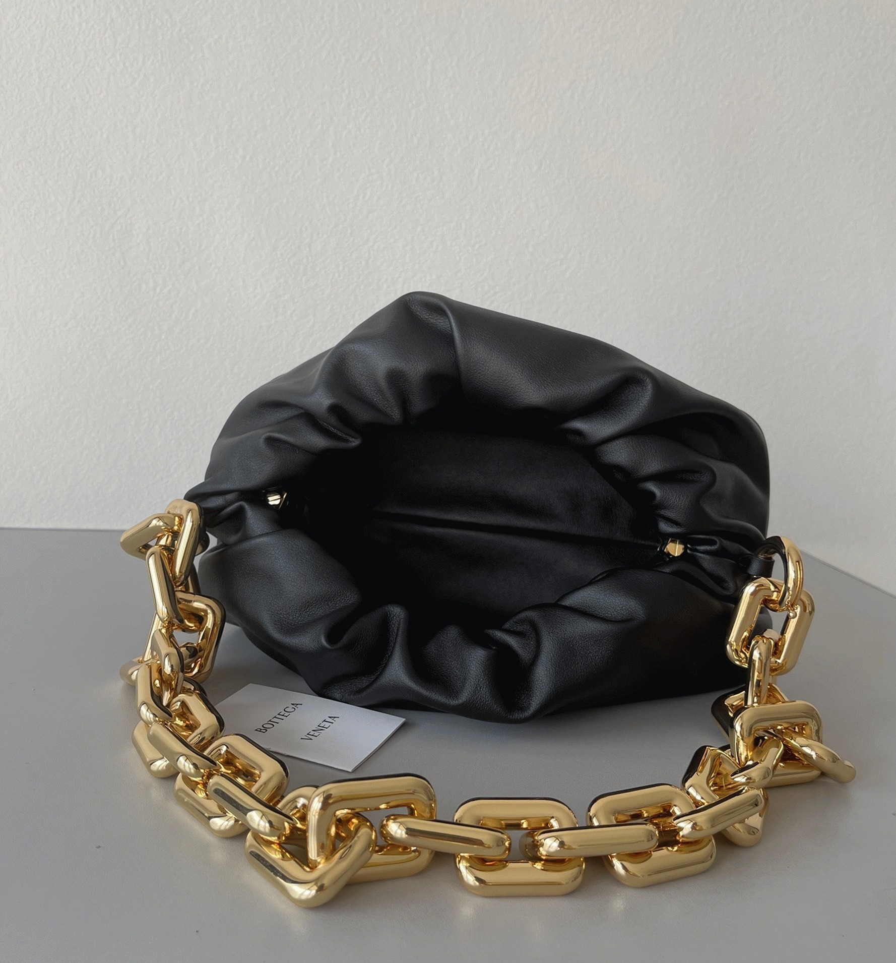 Replica B0tt*ga Ven*ta The Chain Pouch Bag Black