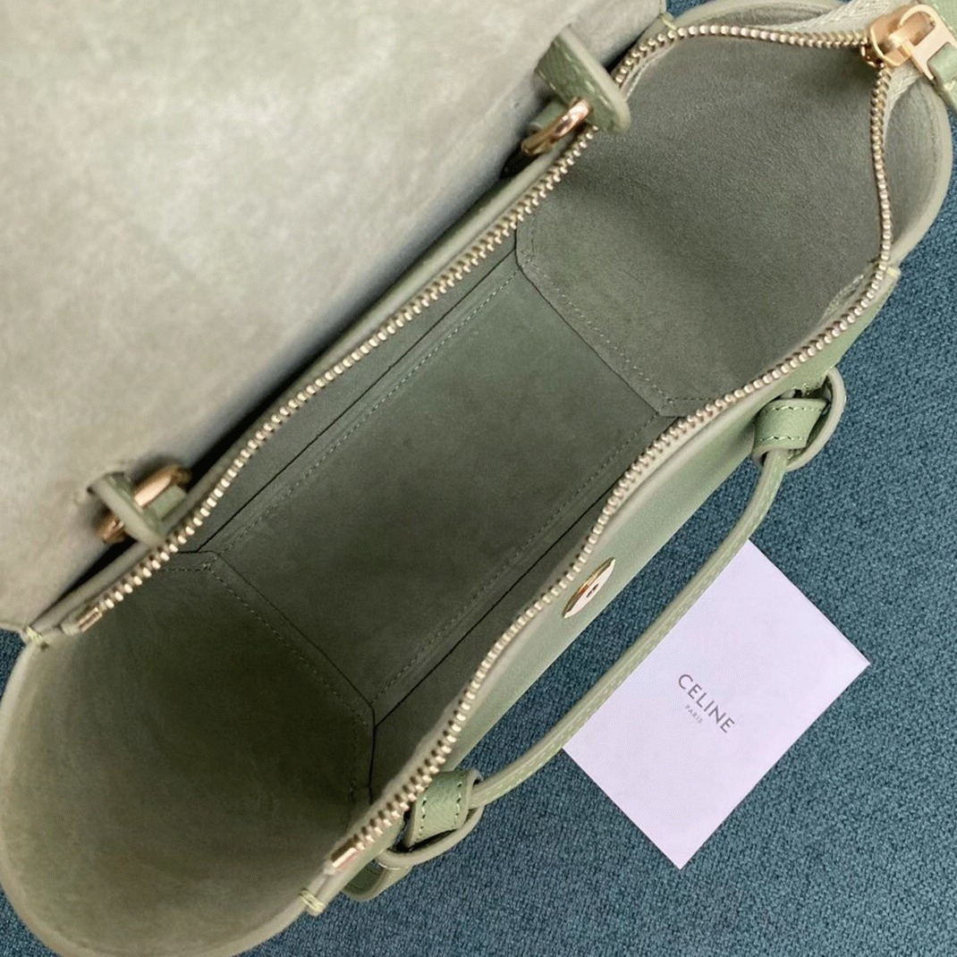 Ce1i*e Belt Nano Bag Fake in Sage