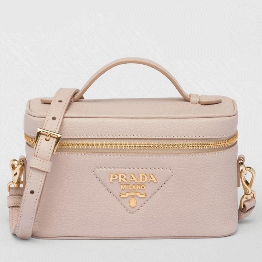 Pra*a Mini Vanity Bag Replica in Light Pink