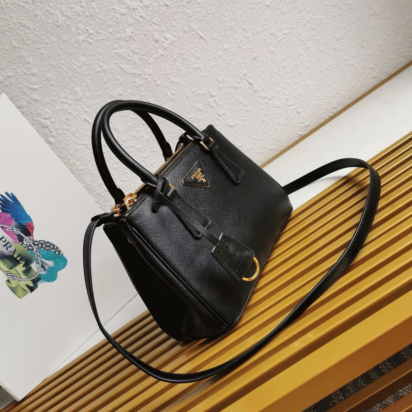 Black Pra*a Galleria Small Bag Fake