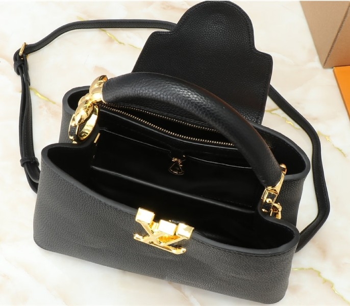 L0vis Vvtt0n Capucines BB Handbag In Black