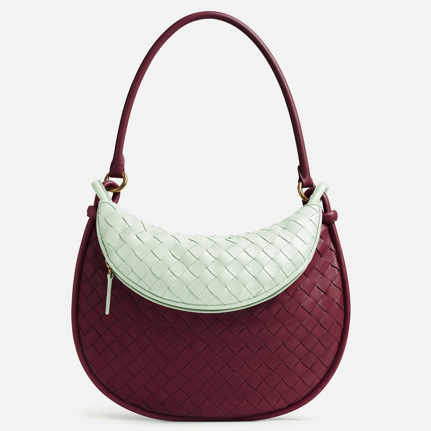 Replica B0tt*ga Ven*ta Gemelli Medium Bag Barolo/Glacier