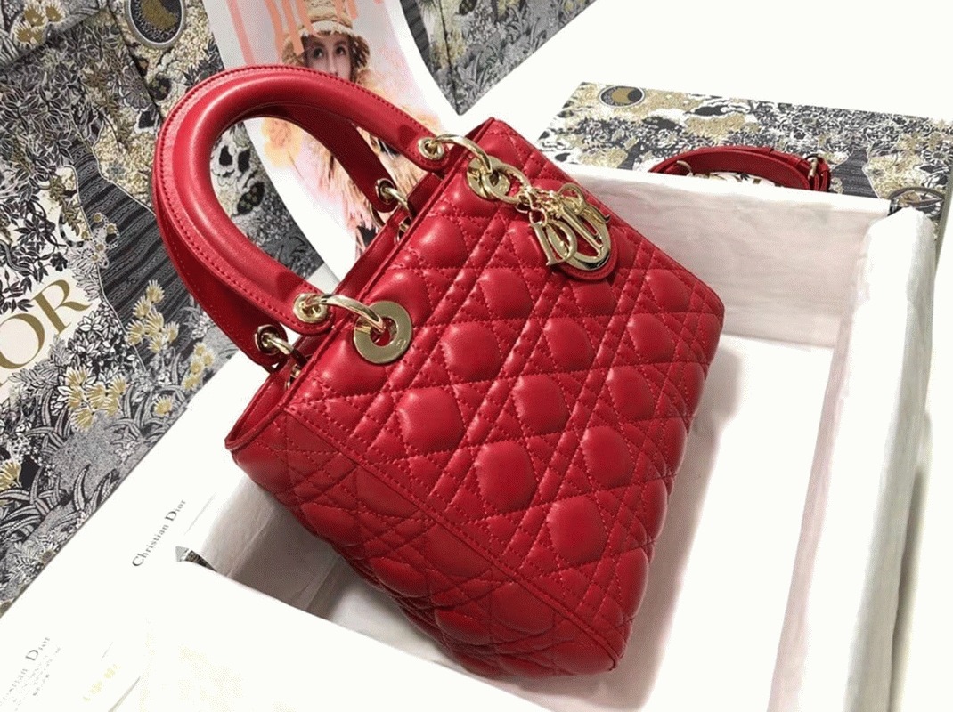 D10r Lady D10r Medium Bag Faux in Red