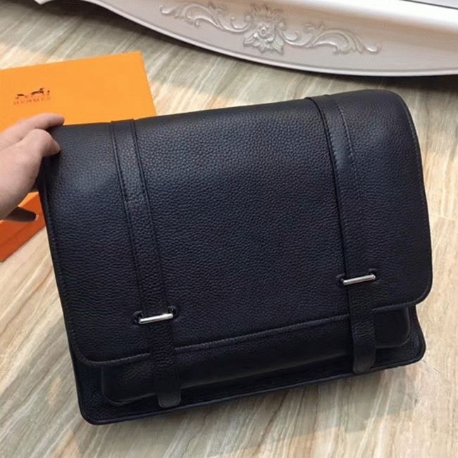 Black Fake Designer H**me5 Steve Messenger Bag