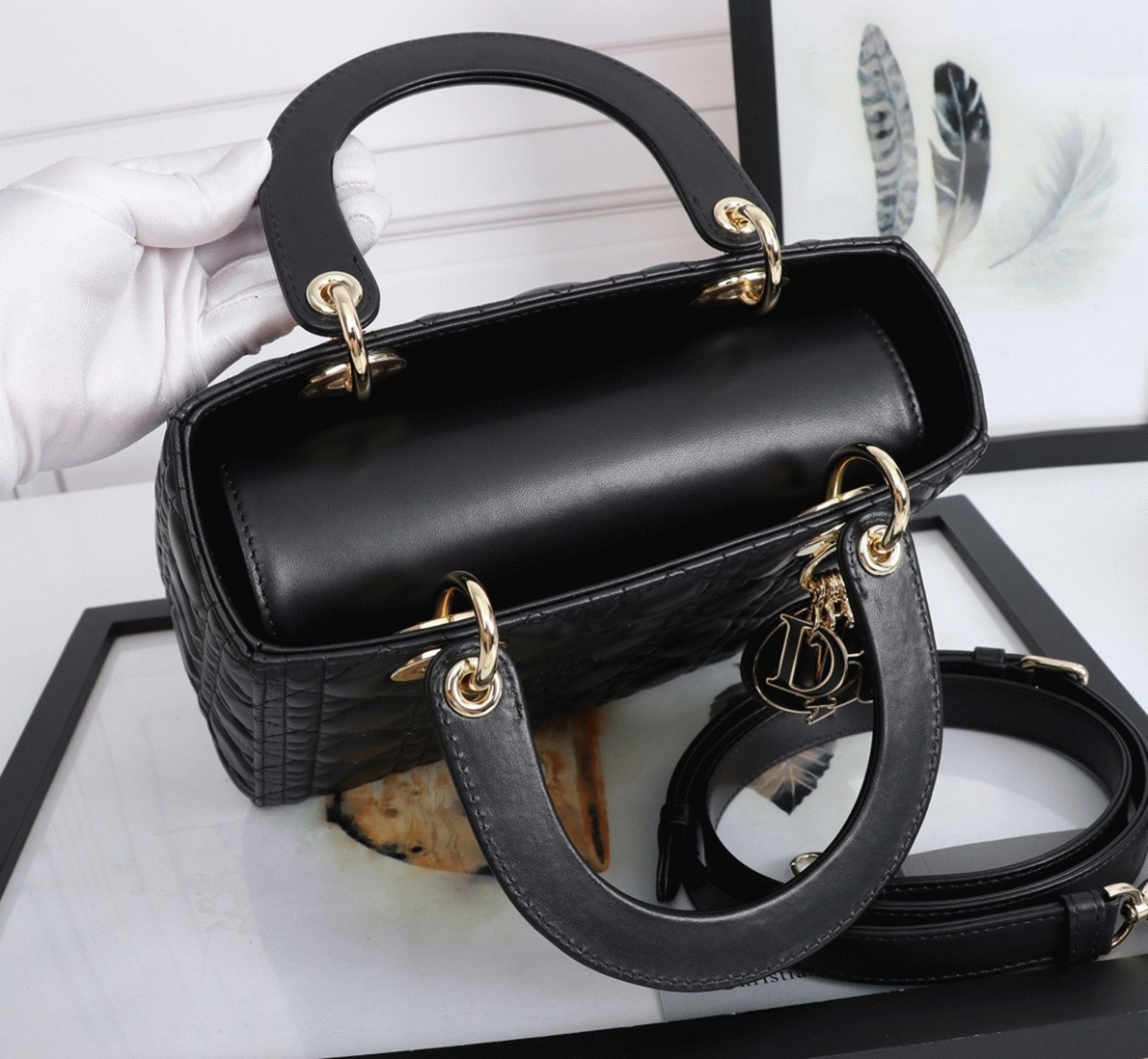 D10r Lady D10r Medium Bag Replica in Black