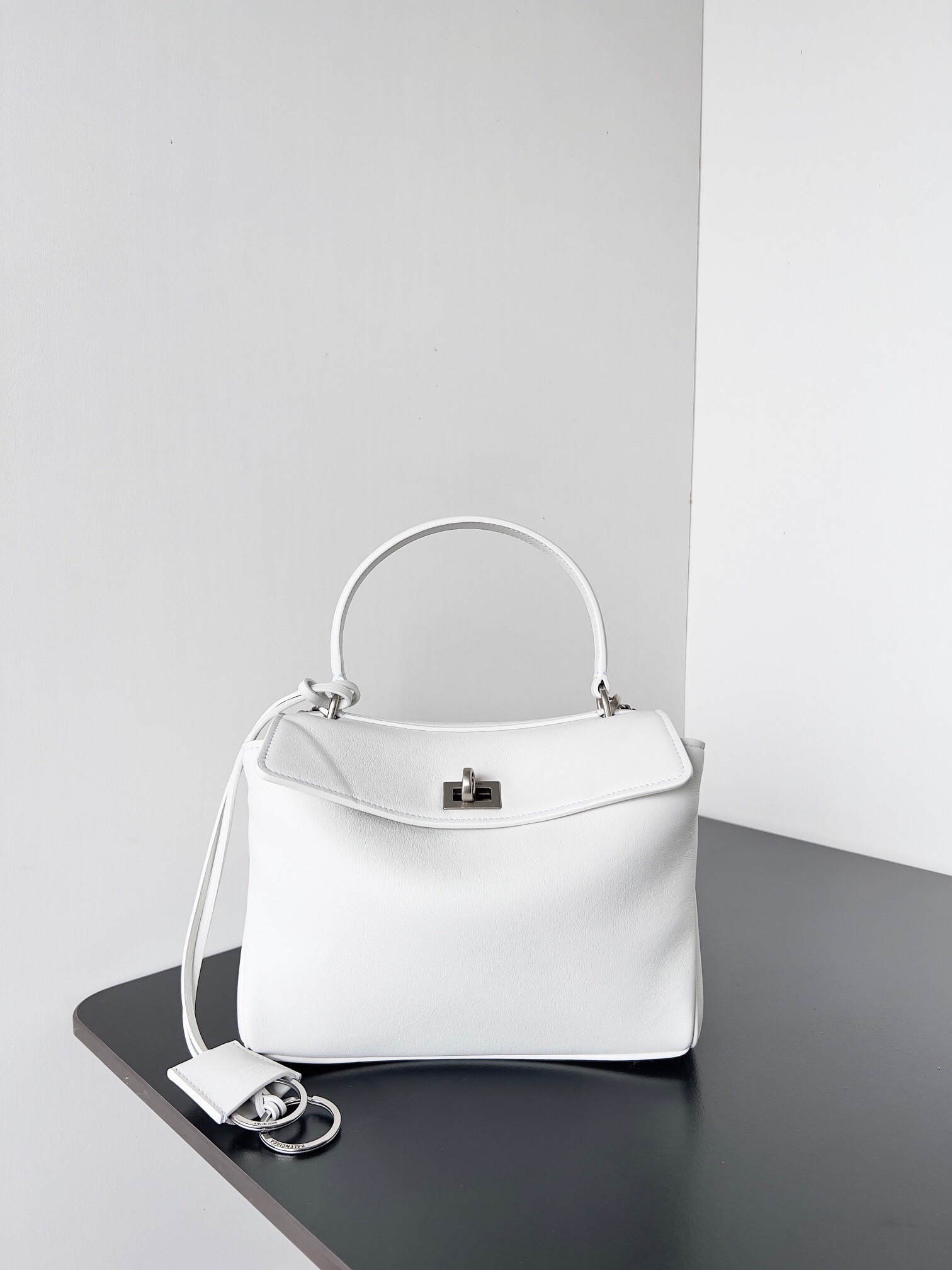 Knockoff Ba1en*iaga Rodeo Mini Bag White Calfskin