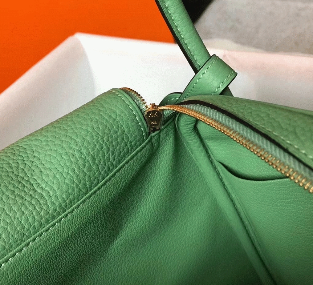 Fake H**me5 Lindy bag 26cm in vert criquet