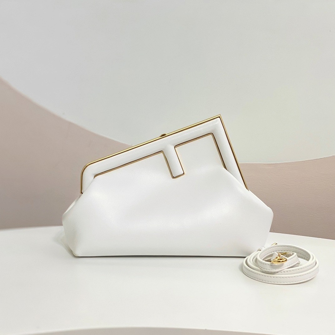 Top Quality Replica Previous Previous F**di First Small Bag In White