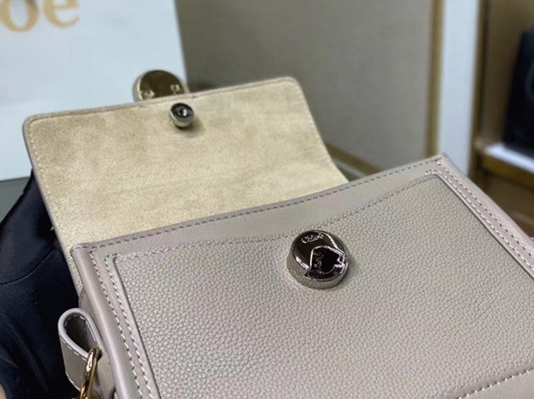 top quality fake Ch10e mini tess day bag in grey grained leather